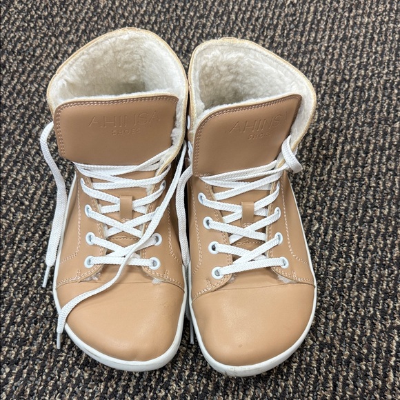 Ahinsa Shoes - Women's Tan Ankle Boots